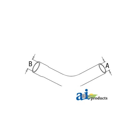 A & I Products Radiator Hose, Upper 13" x2.5" x2.5" A-L31795